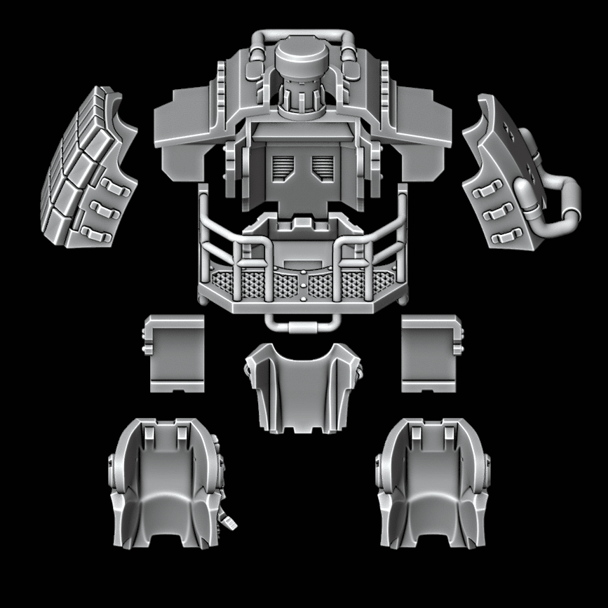 Heavy Dreadnought Upgrade Kit - Armour Pattern 1 - Archies Forge