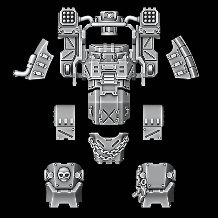 Heavy Dreadnought Upgrade Kit - Armour Pattern 1 - Missile Launcher - Archies Forge