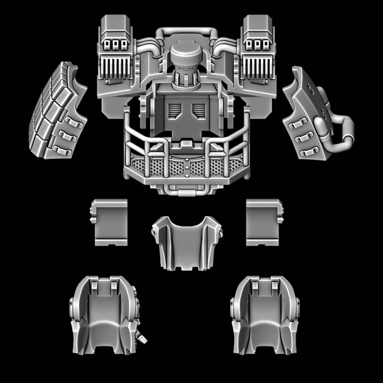Heavy Dreadnought Upgrade Kit - Armour Pattern 1 - Missile Launcher - Archies Forge