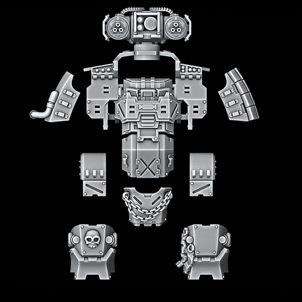 Heavy Dreadnought Upgrade Kit - Armour Pattern 2 - Gatling Cannon - Archies Forge