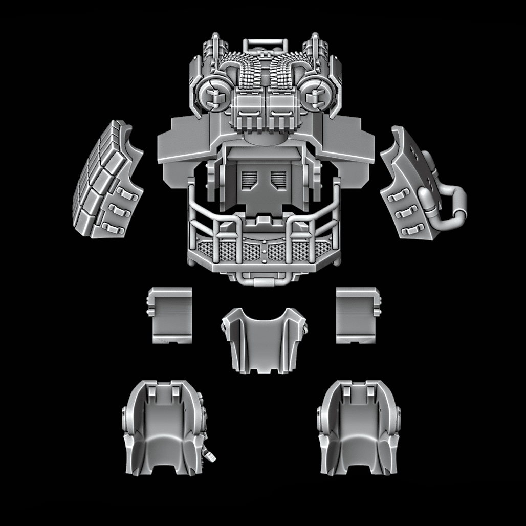 Heavy Dreadnought Upgrade Kit - Armour Pattern 2 - Gatling Cannon - Archies Forge