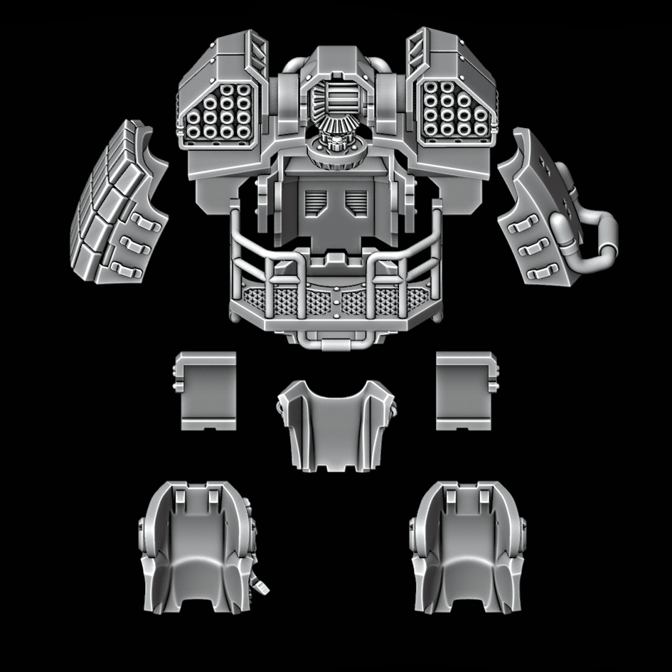 Heavy Dreadnought Upgrade Kit - Armour Pattern 2 - Missile Launcher - Archies Forge
