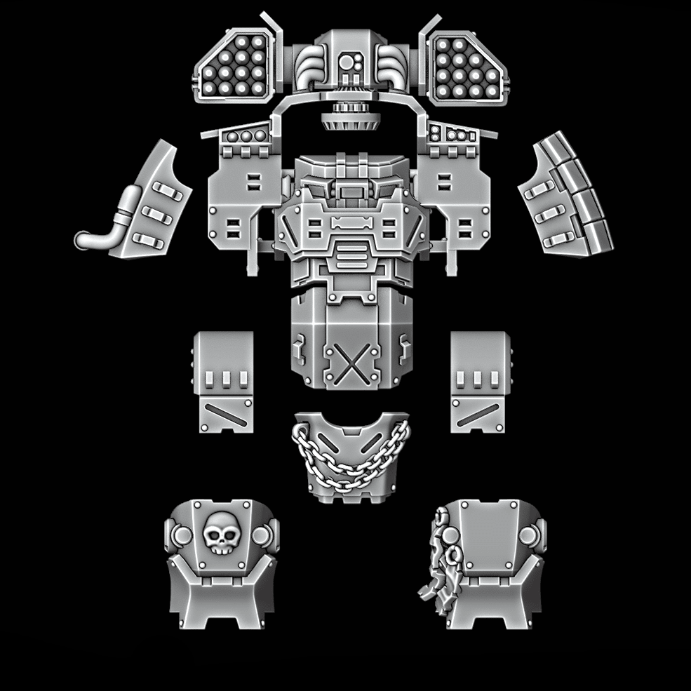 Heavy Dreadnought Upgrade Kit - Armour Pattern 2 - Missile Launcher - Archies Forge