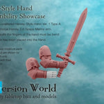 Heresy - Style Infantry Hand Version 1 (Left Hand, Type A) - Archies Forge