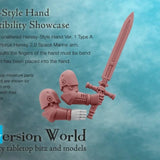 Heresy - Style Infantry Hand Version 1 (Left Hand, Type A) - Archies Forge