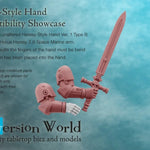 Heresy - Style Infantry Hand Version 1 (Right Hand, Type B) - Archies Forge