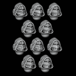 Hooded Sallet Helmets - Set of 10 - Archies Forge