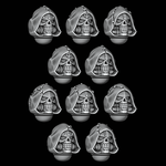 Hooded Skull Helmets - Stitched Hood - Set of 10 - Archies Forge