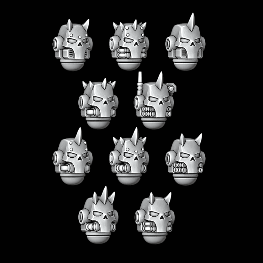 Horned Skull Helmets - Set of 10 - Archies Forge