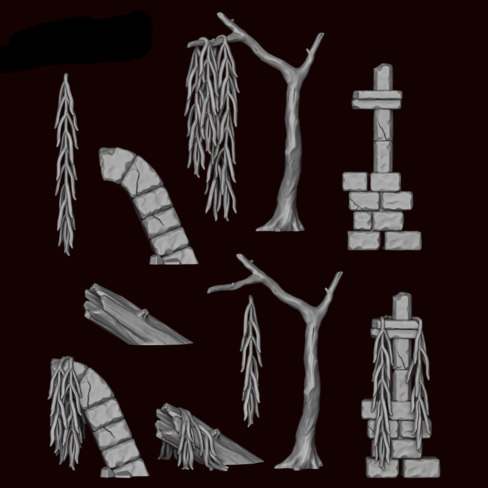 Hoya Linearis Plant and Stones - Archies Forge