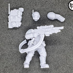 Imperial Guard Soldiers - Unit of 5 - 28mm Scale - Archies Forge