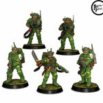 Imperial Guard Soldiers - Unit of 5 - 28mm Scale - Archies Forge