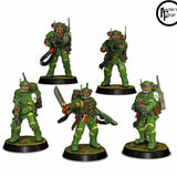 Imperial Guard Soldiers - Unit of 5 - 28mm Scale - Archies Forge