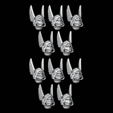 Large Winged Hooded Sallet Helmets - Set of 10 - Archies Forge