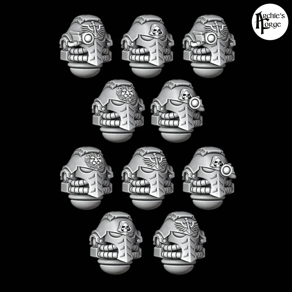 Legio Angelus Helmets - Set of 10 - Archies Forge