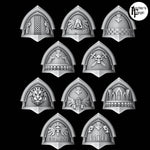 Legio Angelus Ornate Pads - Set of 10 - Archies Forge
