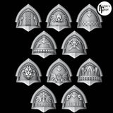 Legio Angelus Ornate Pads - Set of 10 - Archies Forge