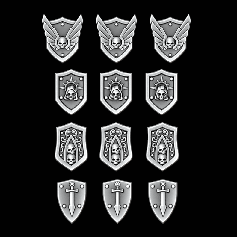 Legio Angelus Tilting Shields - Set of 12 - Archies Forge