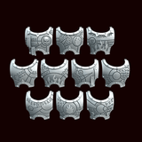 Legio Bibliotheca M3 Torso Covers - Chaotic Writing - Set of 10 - Archies Forge