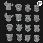 Legio Corvus Tilting Shields - Set of 16 - Design 3 - Archies Forge