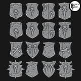 Legio Corvus Tilting Shields - Set of 16 - Design 4 - Archies Forge