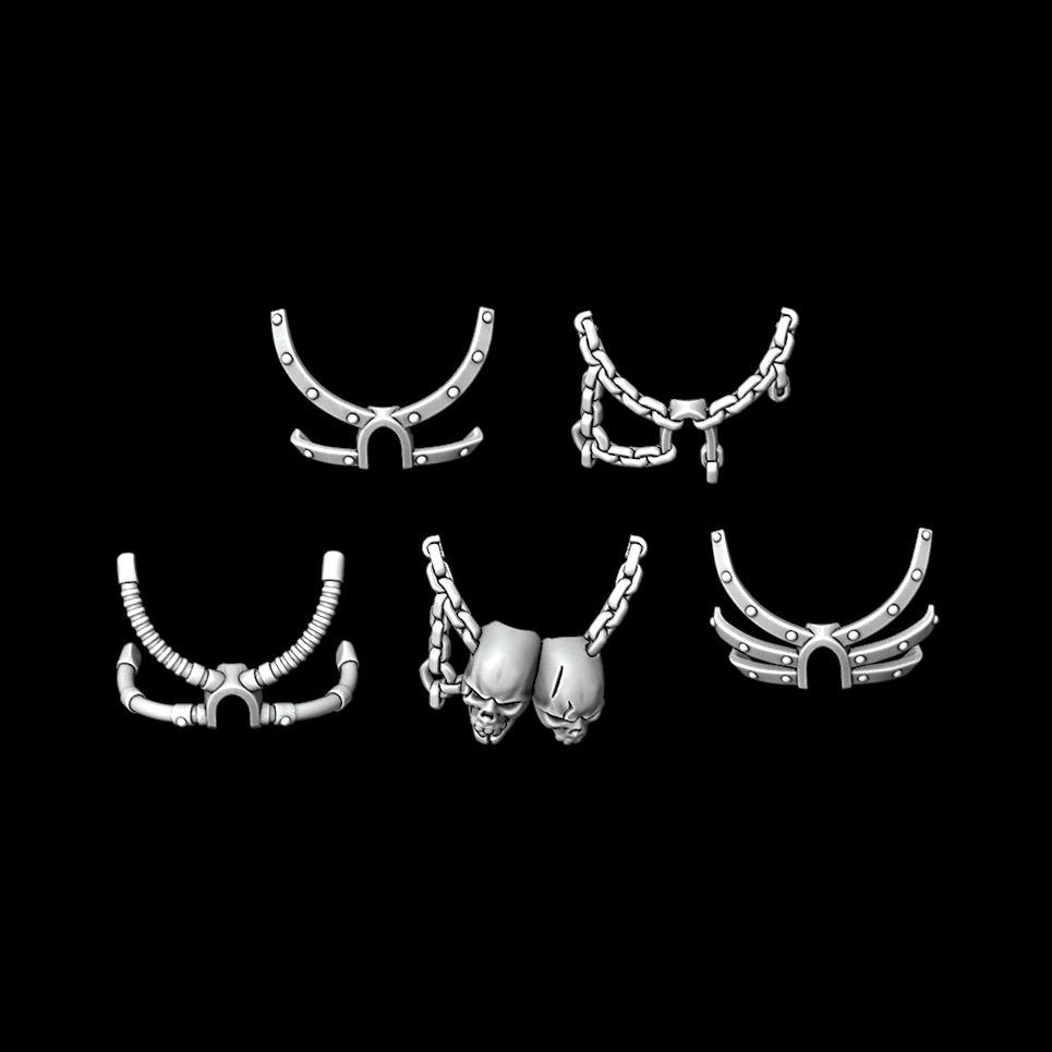Legio Damnation Chest Decorations - Set of 5 - Archies Forge