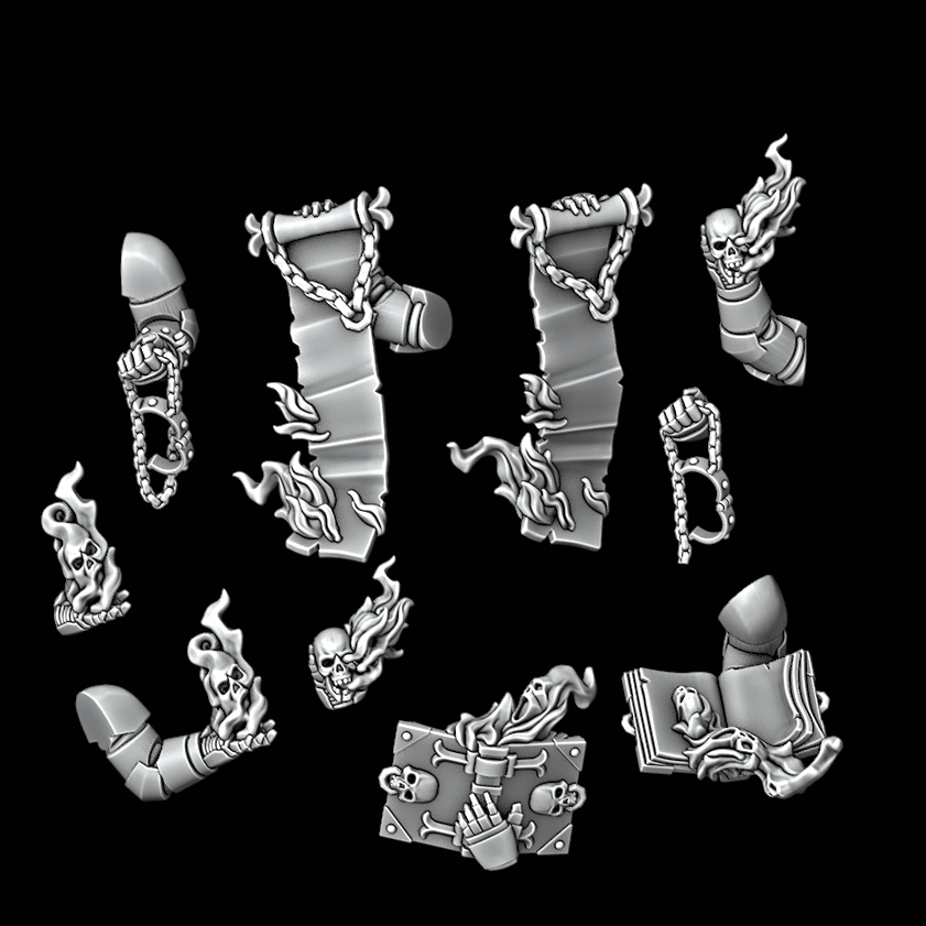 Legio Damnation Hand Decorations - Set of 10 - Archies Forge