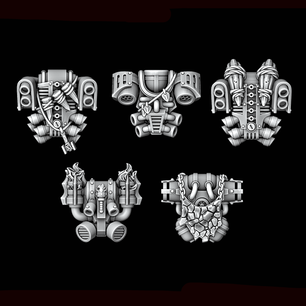 Legio Draconis Backpack - Set of 5 - Archies Forge