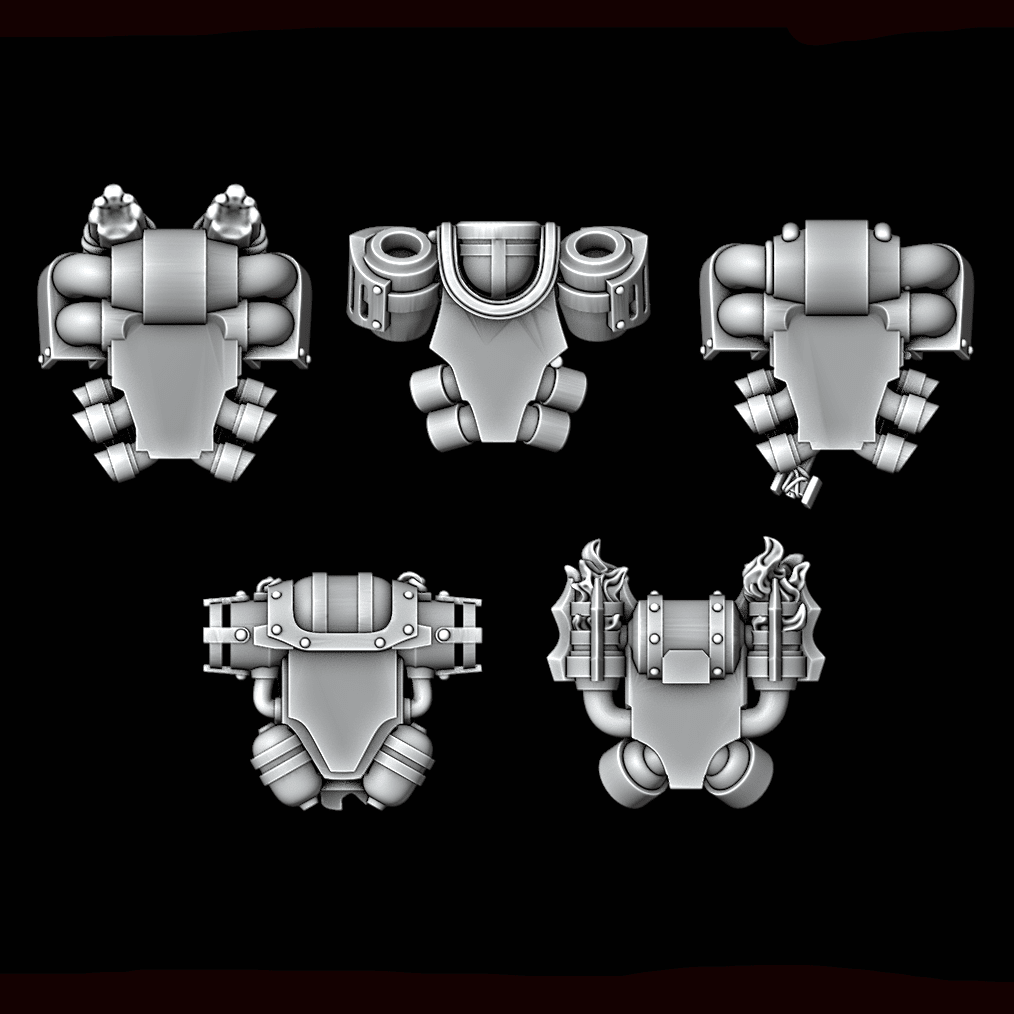 Legio Draconis Backpack - Set of 5 - Archies Forge