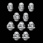 Legio Draconis Helmets and Heads - Set of 10 - Archies Forge