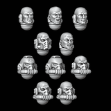 Legio Draconis Helmets and Heads - Set of 10 - Archies Forge