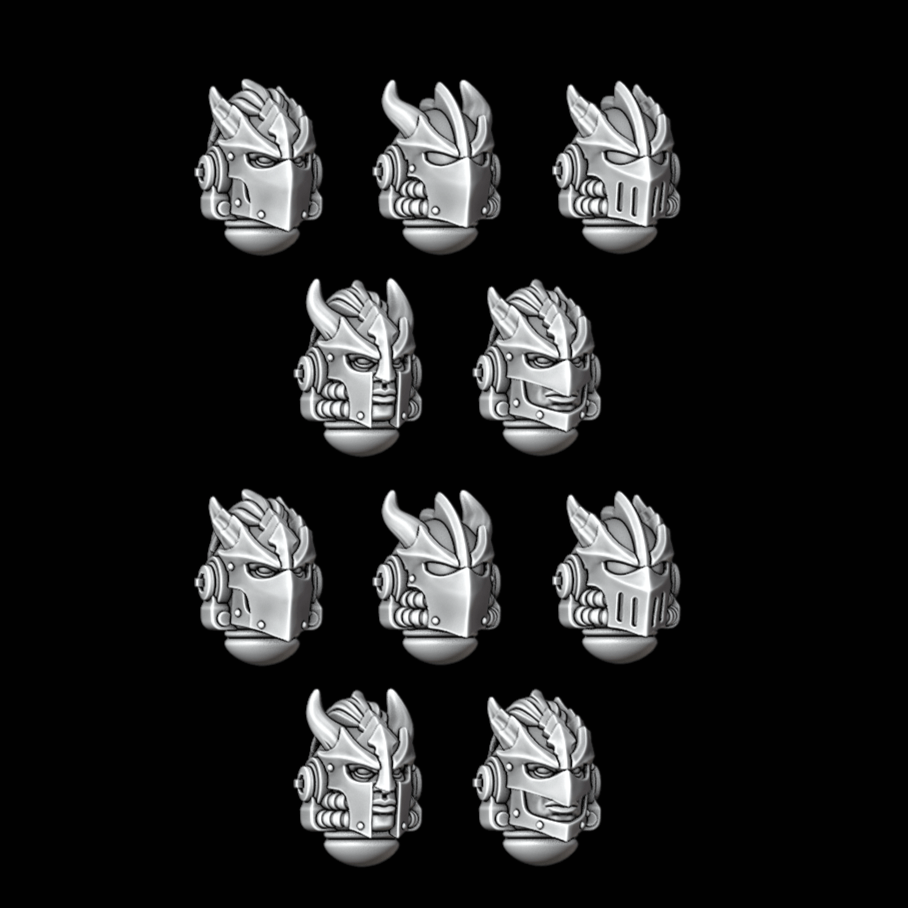 Legio Draconis Helmets - Set of 10 - Archies Forge