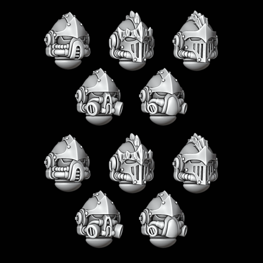 Legio Draconis Helmets - Set of 10 - Archies Forge