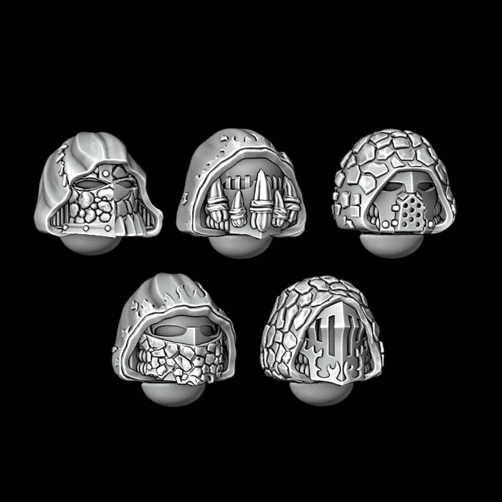 Legio Draconis Hooded Helmets - Set of 5 - Archies Forge