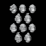 Legio Draconis MK3 Veteran Helmets - Monovisor - Set of 10 - Archies Forge