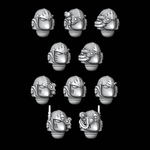 Legio Draconis MK6 Helmets - Set of 10 - Archies Forge