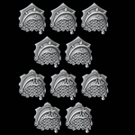 Legio Draconis Terminator Pads - Set of 10 - Archies Forge