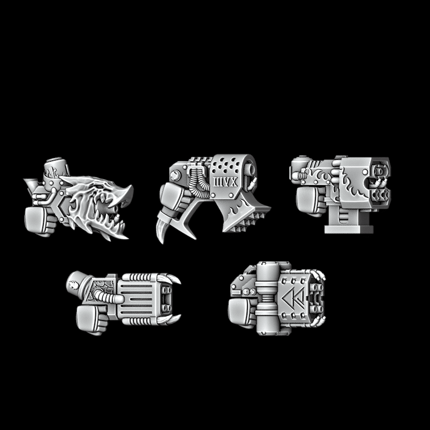 Legio Draconis Terminator Pistols - Set of 5 - Archies Forge