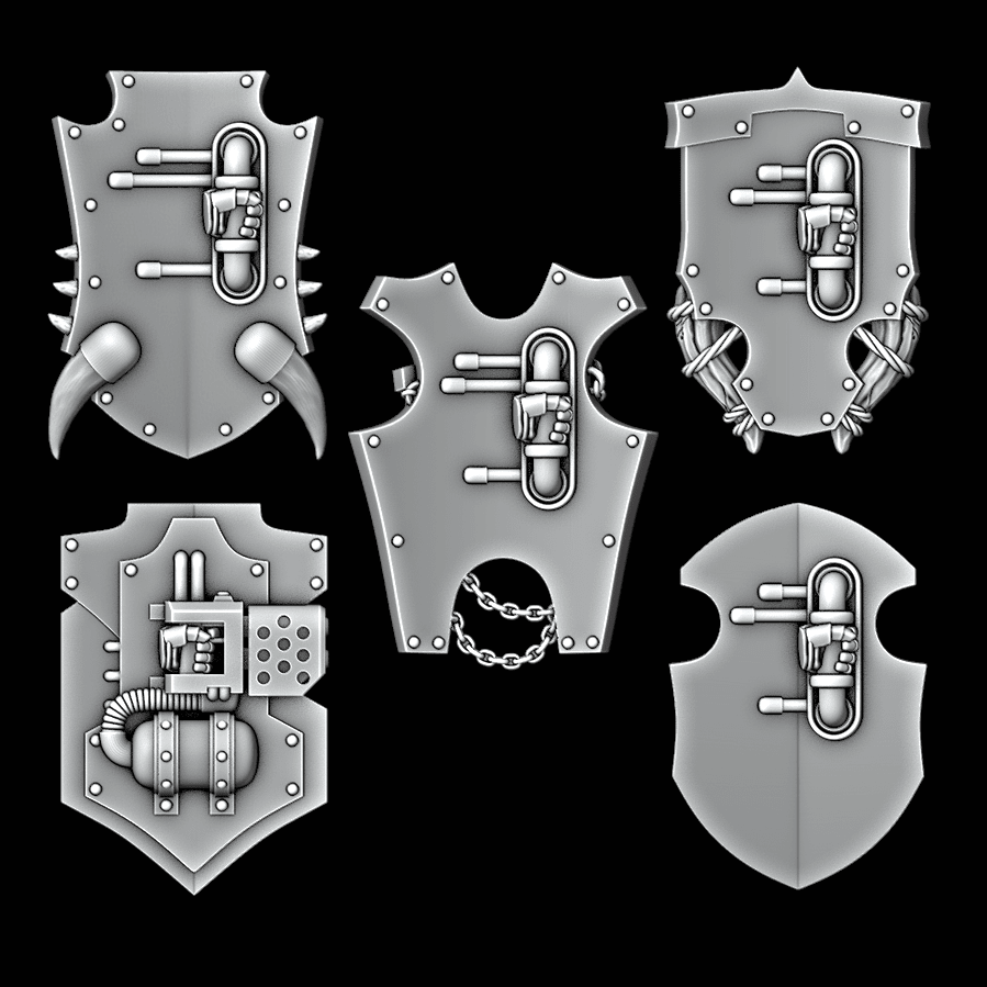 Legio Draconis - Terminator Storm Shields - Set of 5 - Archies Forge