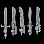 Legio Fenris Chainswords - Set of 5 - Right Handed - Archies Forge