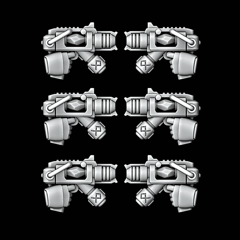 Legio Fenris Frost Pistols - Set of 6 - Archies Forge