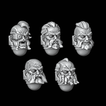 Legio Fenris Heads - Set of 5 - Archies Forge