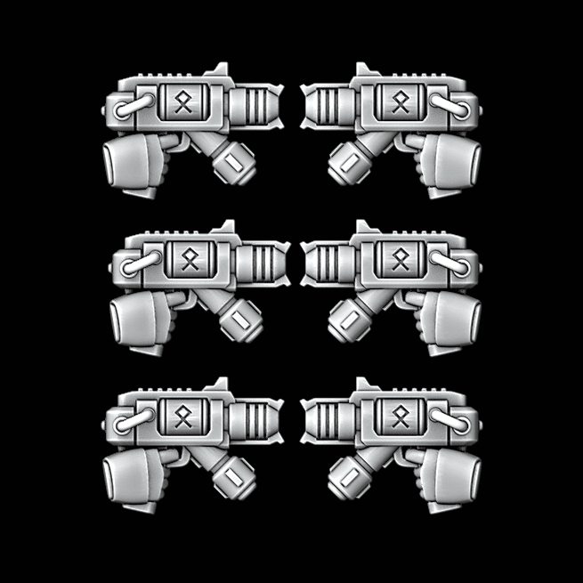 Legio Fenris Hellfire Pistols - Set of 6 - Archies Forge