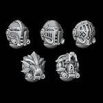 Legio Fenris Helmets - Set of 5 - Archies Forge