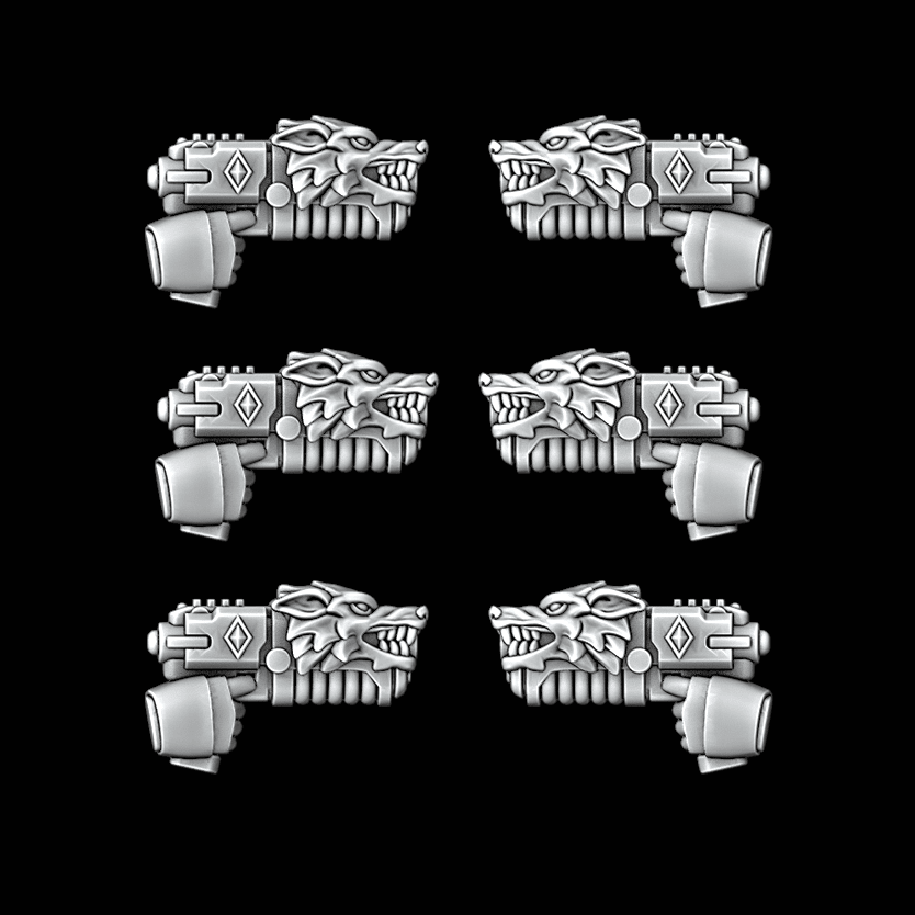 Legio Fenris Plasma Pistols - Set of 6 - Archies Forge