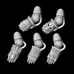 Legio Fenris Power Fists - Set of 5 - Left Handed - Archies Forge