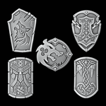 Legio Fenris Shields - Set of 5 - Archies Forge
