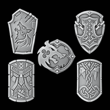 Legio Fenris Shields - Set of 5 - Archies Forge