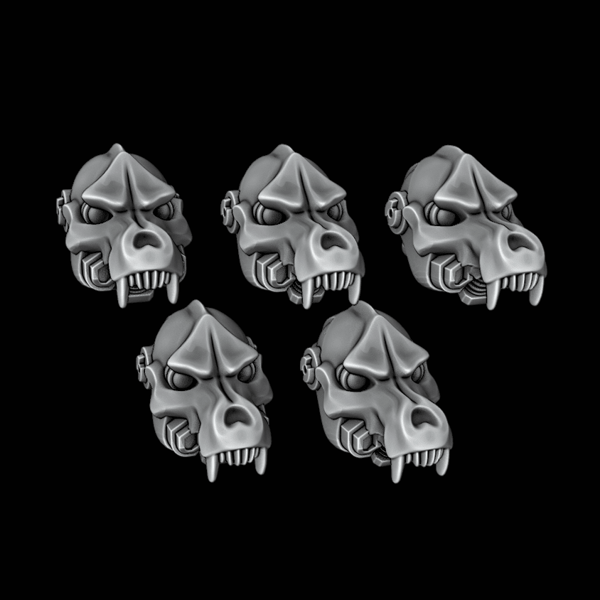 Legio Fenris Terminator Helmets - Set of 5 - Archies Forge