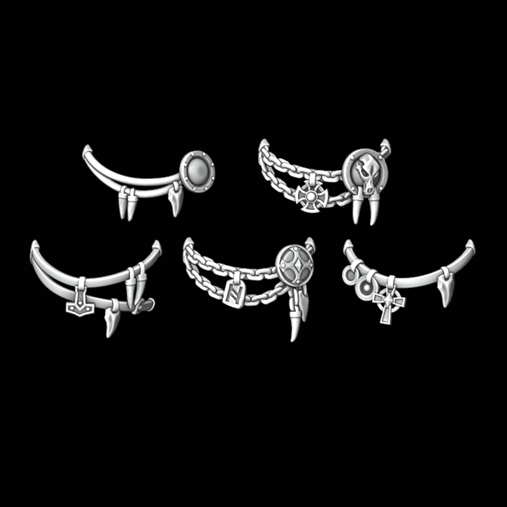 Legio Fenris Terminator Necklaces - Set of 5 - Archies Forge